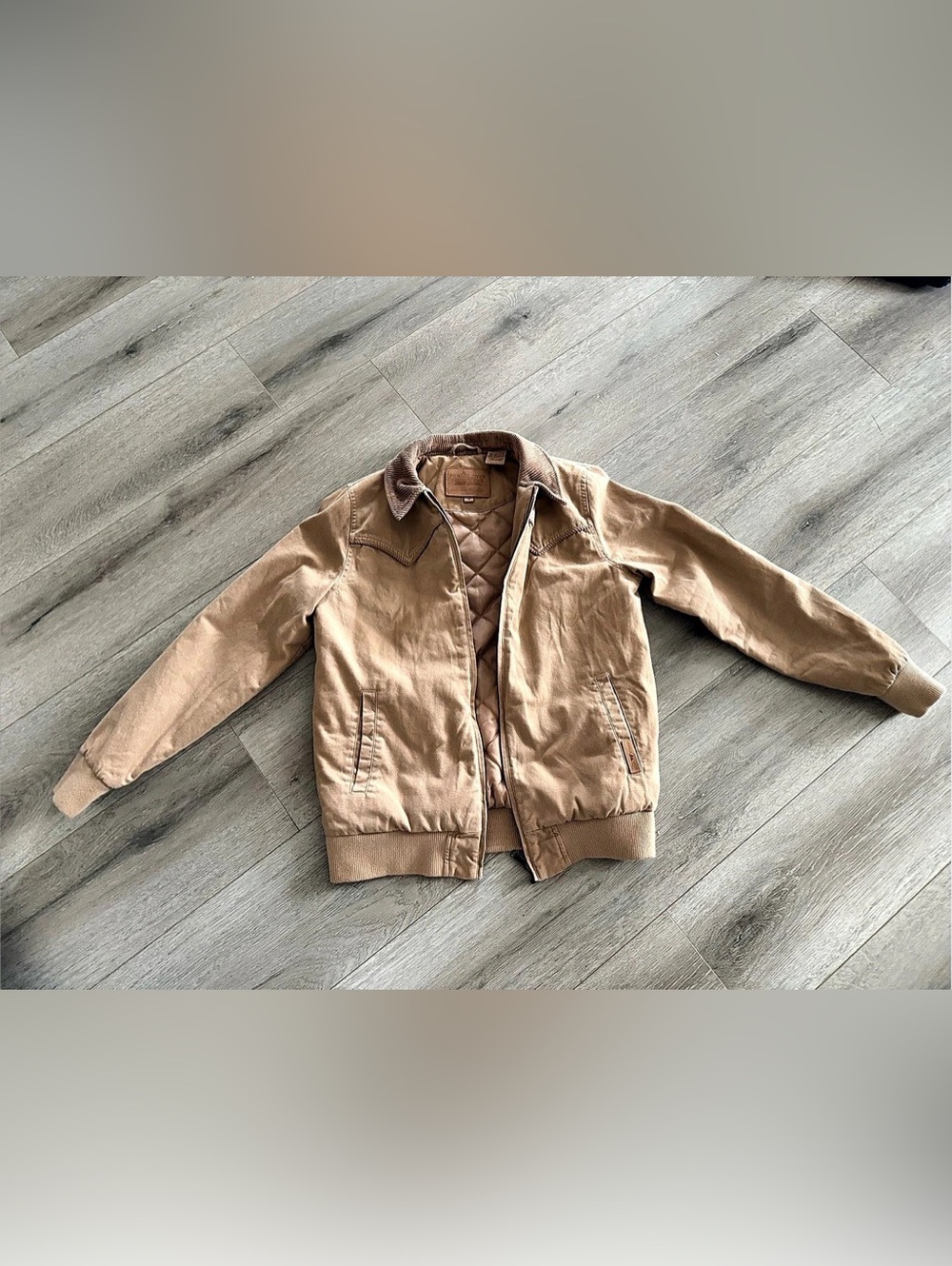 Powder River Outfitters Women's Quilted Jacket in Brown Size Medium